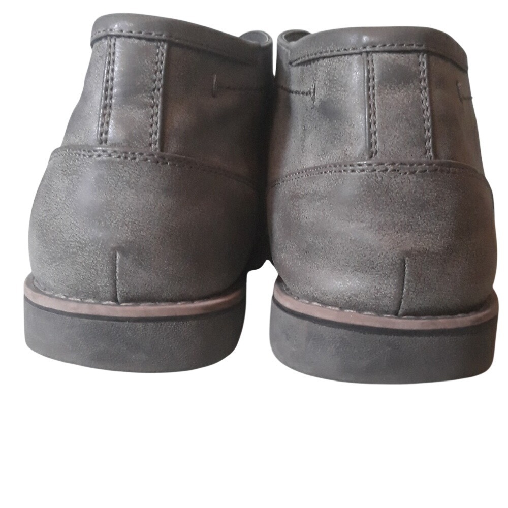 Lower Price Alert💥 Men's Chukka Desert Boots Taupe Grey Lace Up Shoes - Picture 4 of 6